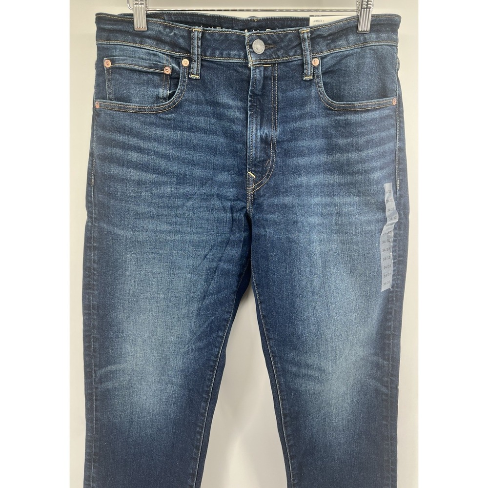 American Eagle Slim Straight Airflex+ Jeans Tagged 34/32 Actual 36/31 New - Picture 2 of 7